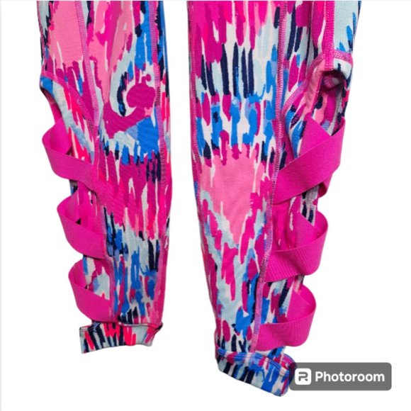 Lilly Pulitzer Luxletic Bodycon Athletic Cutout Leggings Size XS - Picture 5 of 12